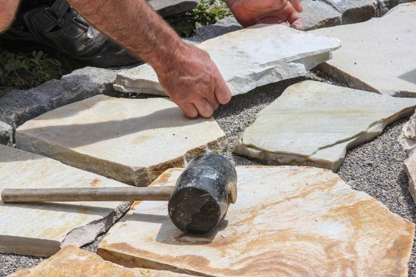 Stone Sidewalk Installation in Lewes